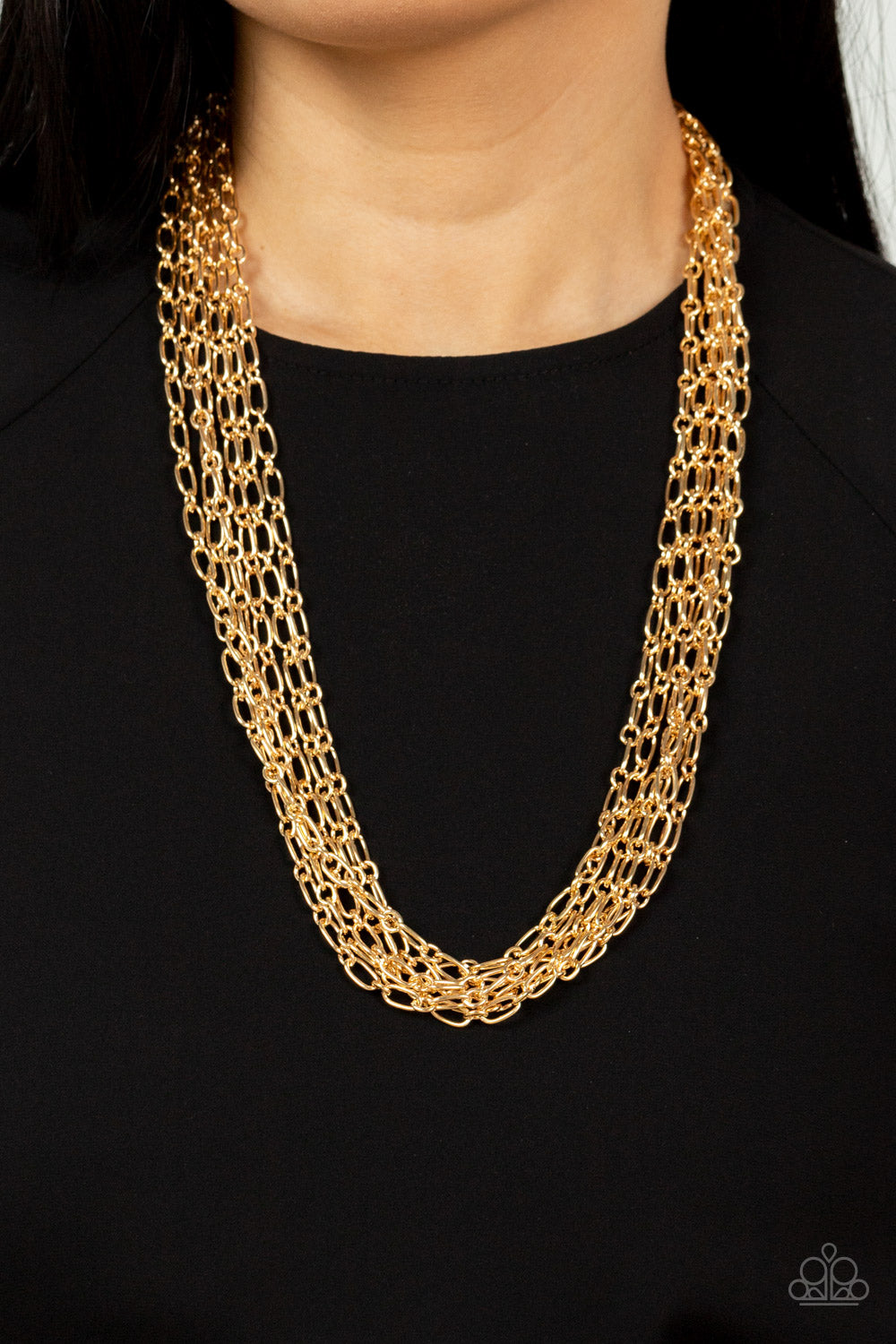 Paparazzi Accessories ❋Dynamite Dynamo - Gold Necklace❋ Flat Rate Ship $4.50❋