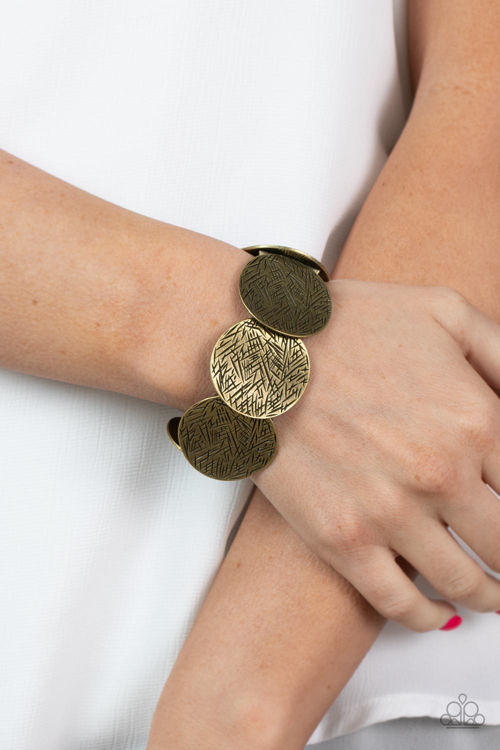 Paparazzi Accessories ❋Extra Etched - Brass Bracelet❋ Flat Rate Ship $4.50❋