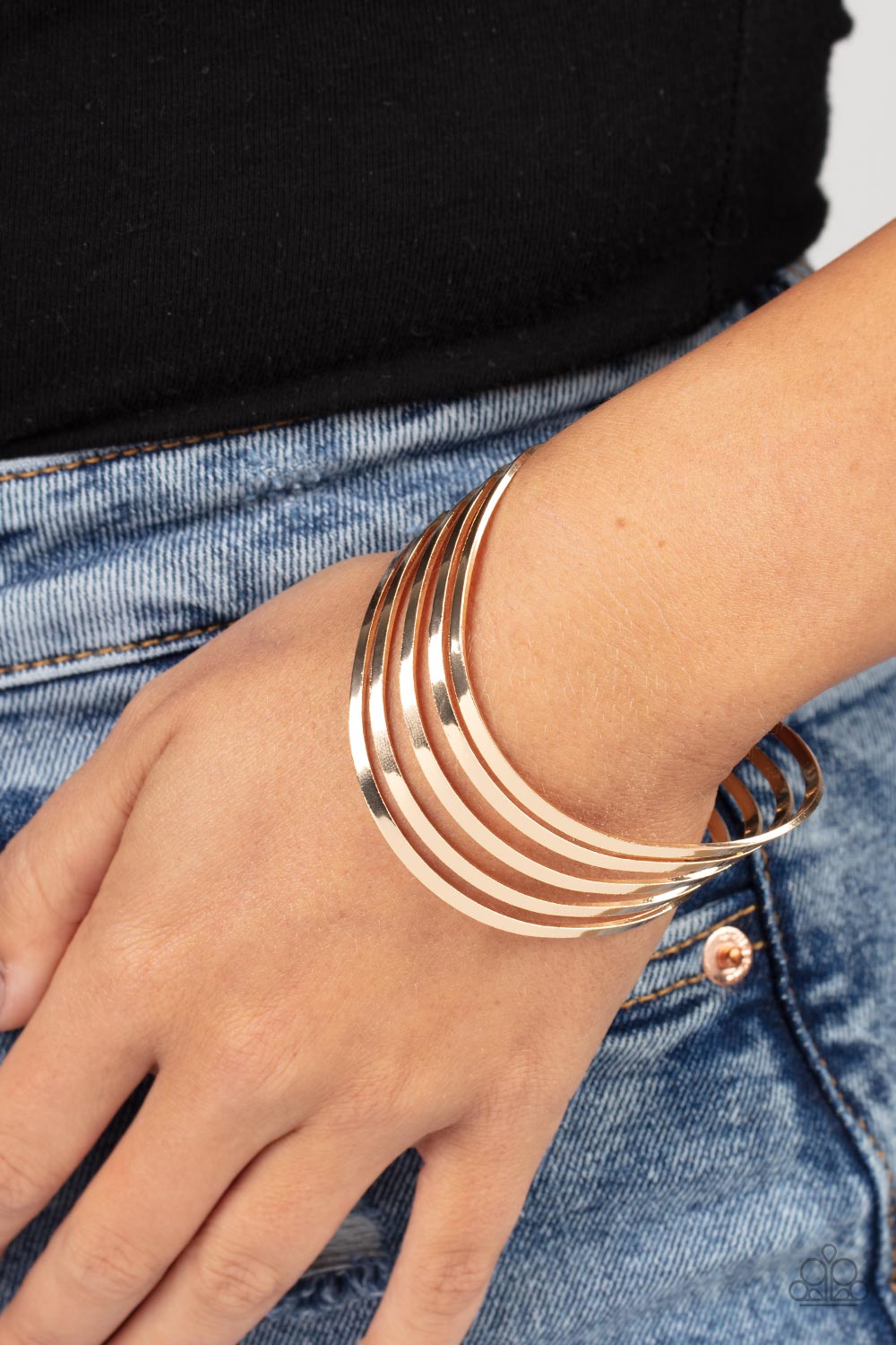 Paparazzi Accessories ❋Tantalizingly Tiered - Gold Bracelet❋ Flat Rate Ship $4.50❋