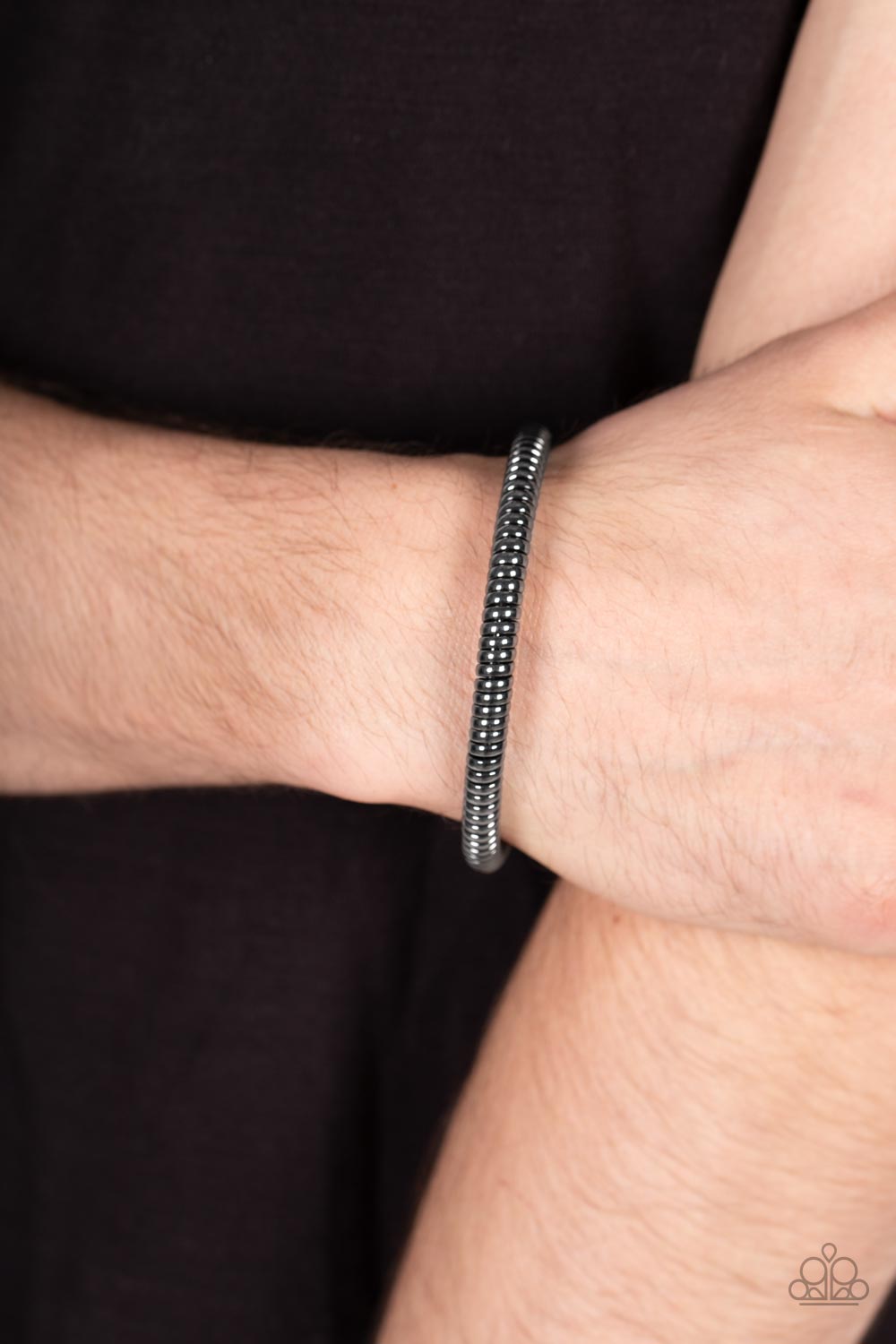 Paparazzi Accessories ❋Turbocharged - Black Mens Bracelet❋ Flat Rate Ship $4.50❋