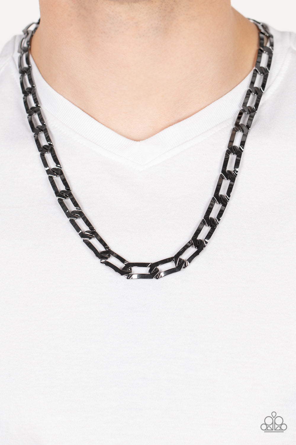 Paparazzi Accessories ❋Full-Court Press - Black Mens Necklace❋ Flat Rate Ship $4.50❋