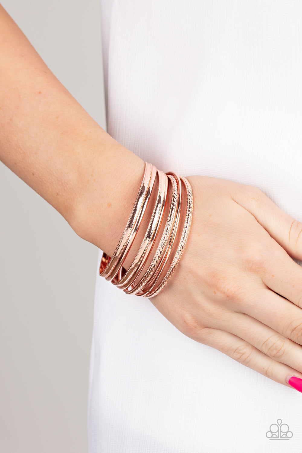 Paparazzi Accessories ❋Stackable Shimmer - Copper Bracelet❋ Flat Rate Ship $4.50❋