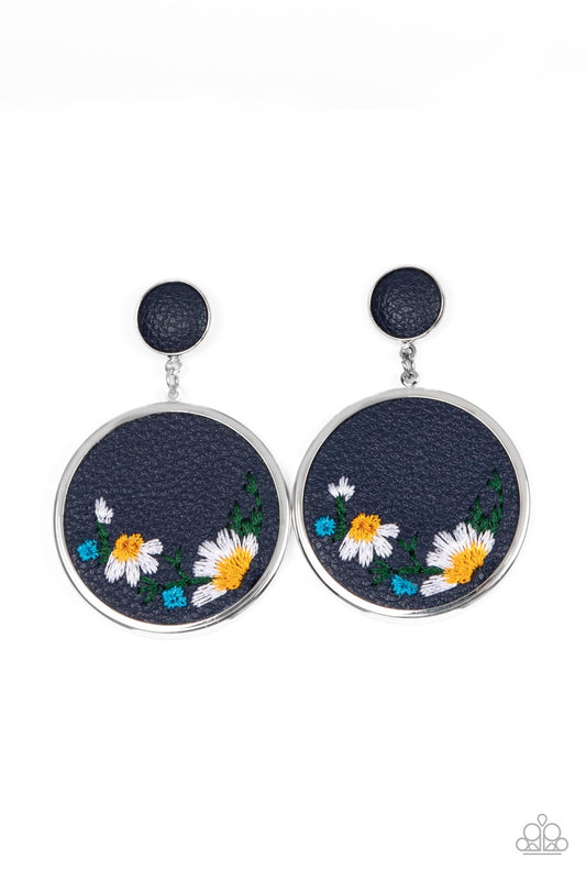 brought-to-you-by-blingflingbykat-embroidered-gardens-blue-post earrings-paparazzi-accessories-