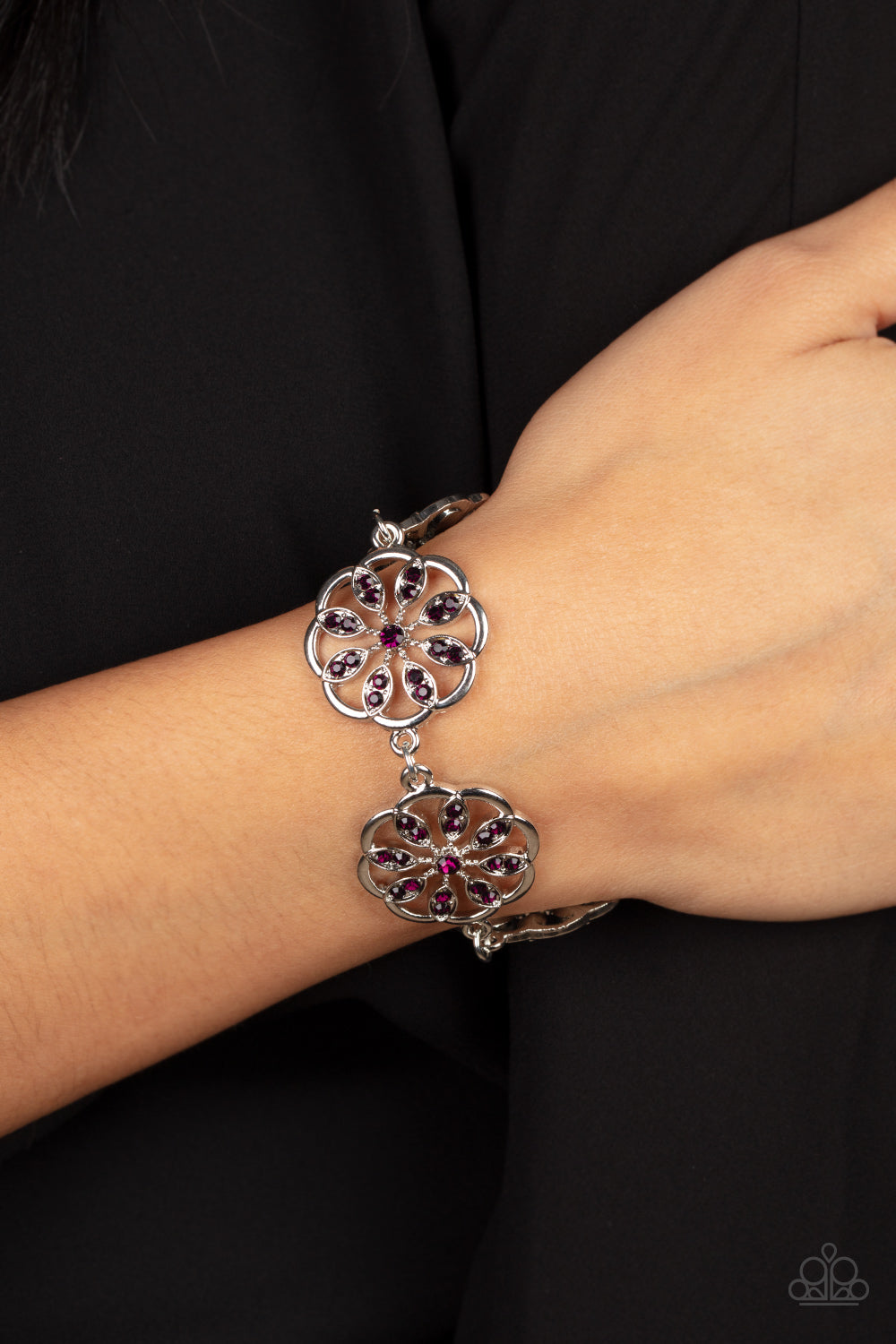 Paparazzi Accessories ❋Blooming Bling - Purple Bracelet❋ Flat Rate Ship $4.50❋