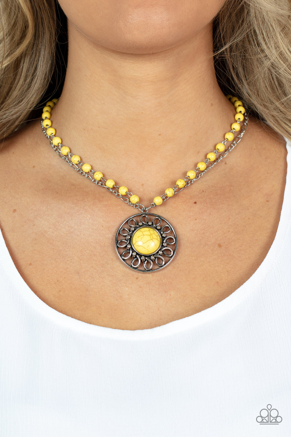Paparazzi Accessories ❋Sahara Suburb - Yellow Necklace❋ Flat Rate Ship $4.50❋