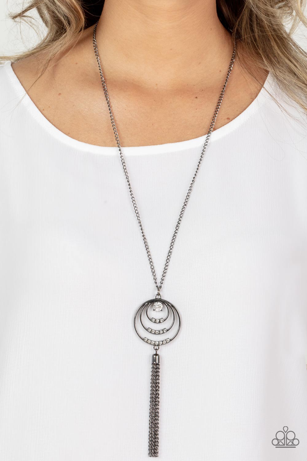Paparazzi Accessories ❋Spiraling Sparkle - Black Necklace❋ Flat Rate Ship $4.50❋