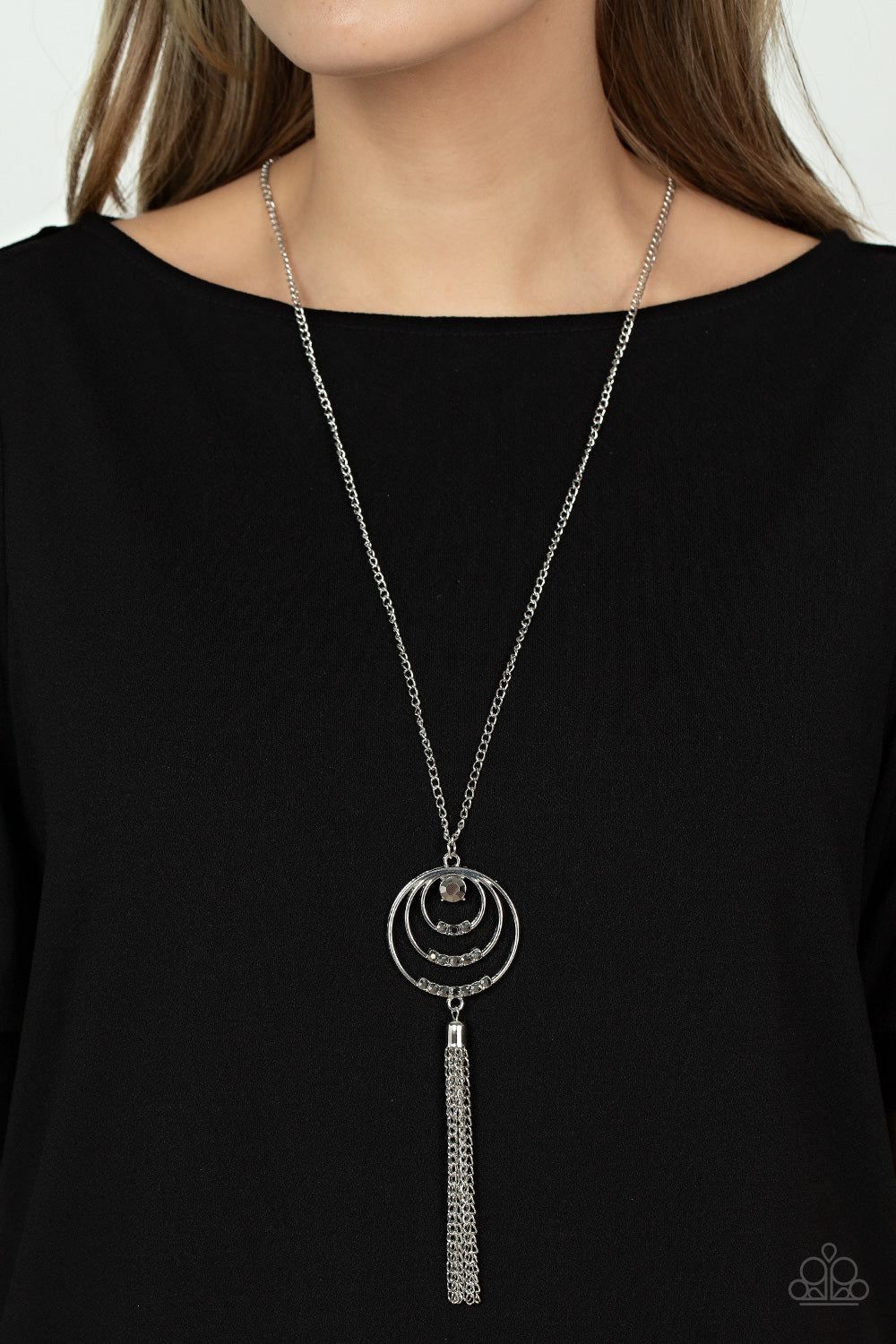 Paparazzi Accessories ❋Spiraling Sparkle - Silver Necklace❋ Flat Rate Ship $4.50❋
