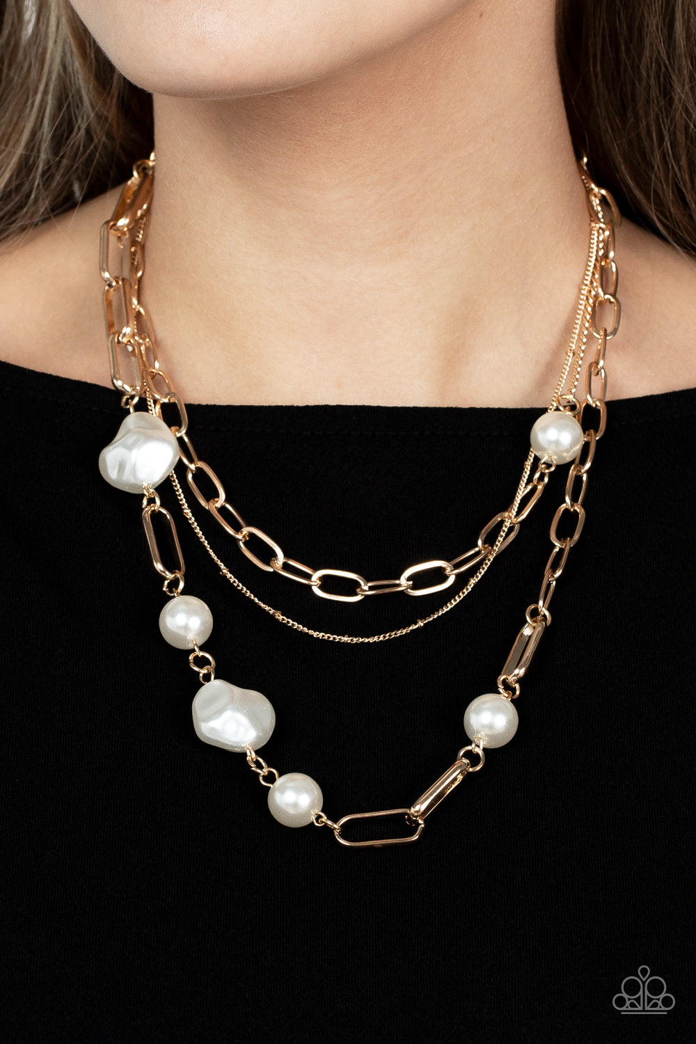 Paparazzi Accessories ❋Modern Innovation - Gold Necklace❋ Flat Rate Ship $4.50❋
