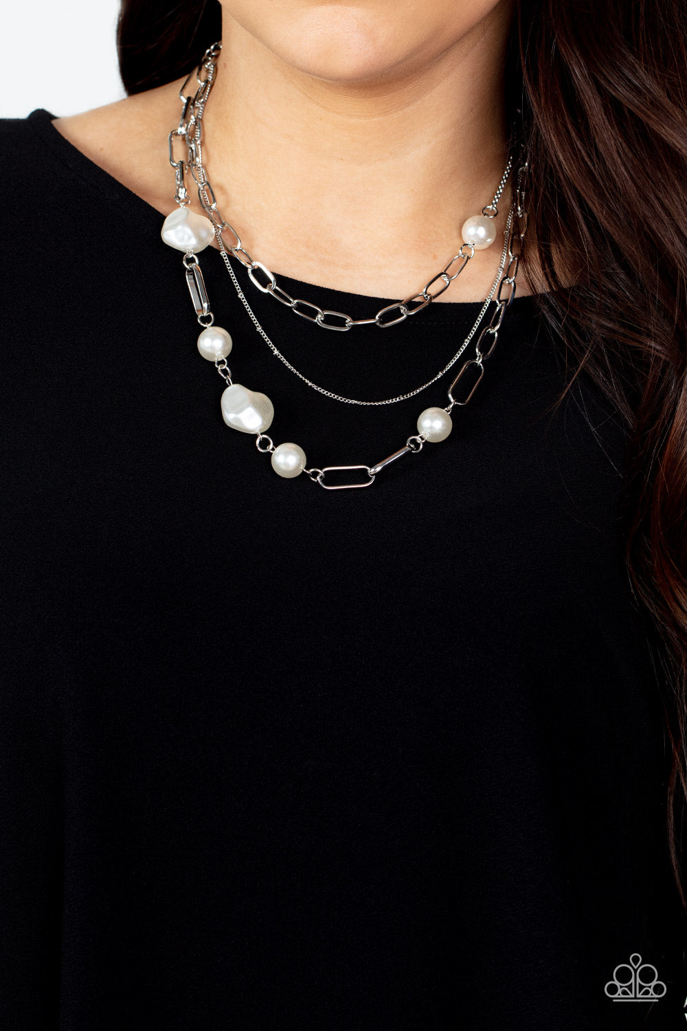 Paparazzi Accessories ❋Modern Innovation - White Necklace❋ Flat Rate Ship $4.50❋