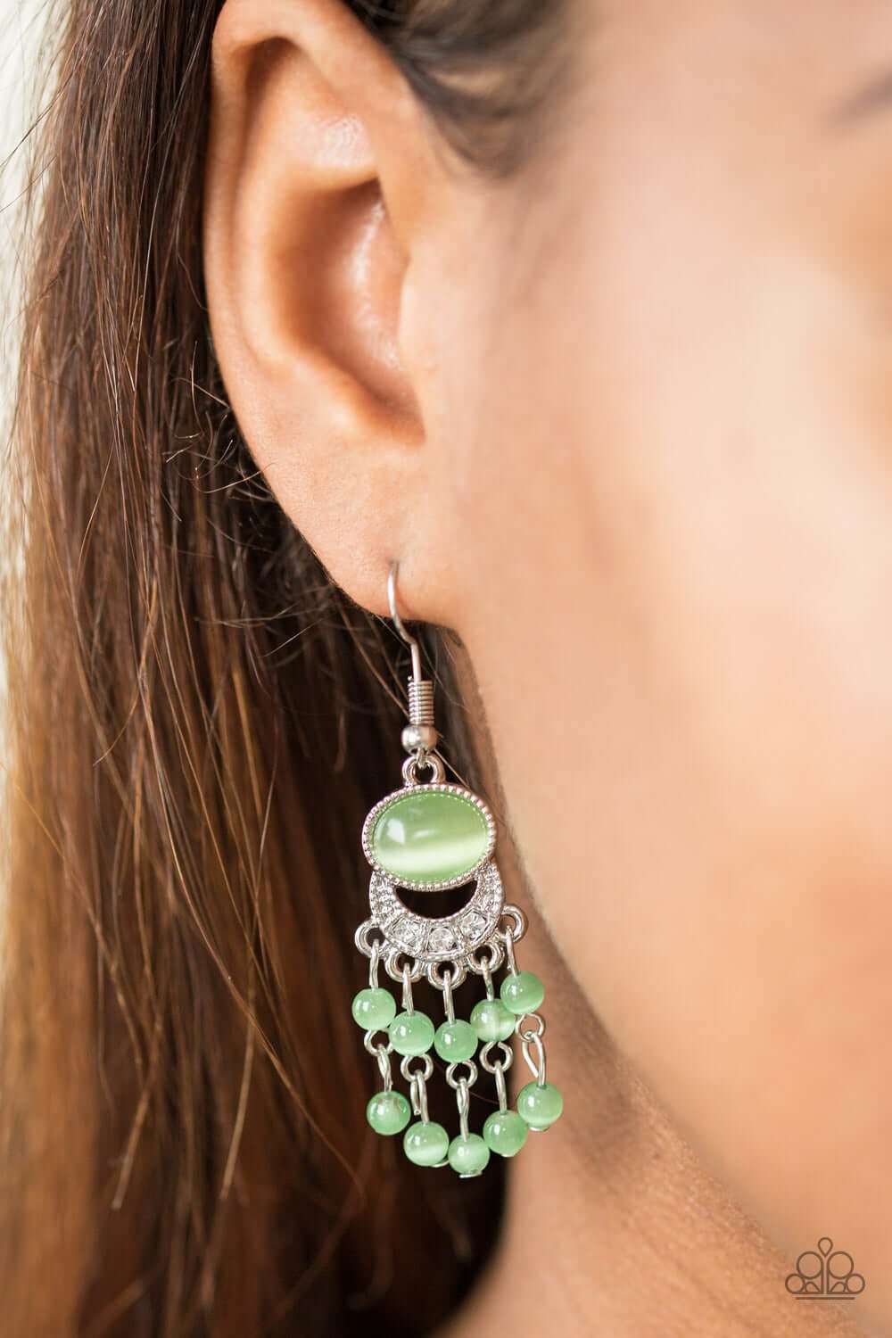 Paparazzi Accessories ✽ A Spring State Of Mind - Green Earrings✽Flat Rate Ship $4.50✽ - Image #2