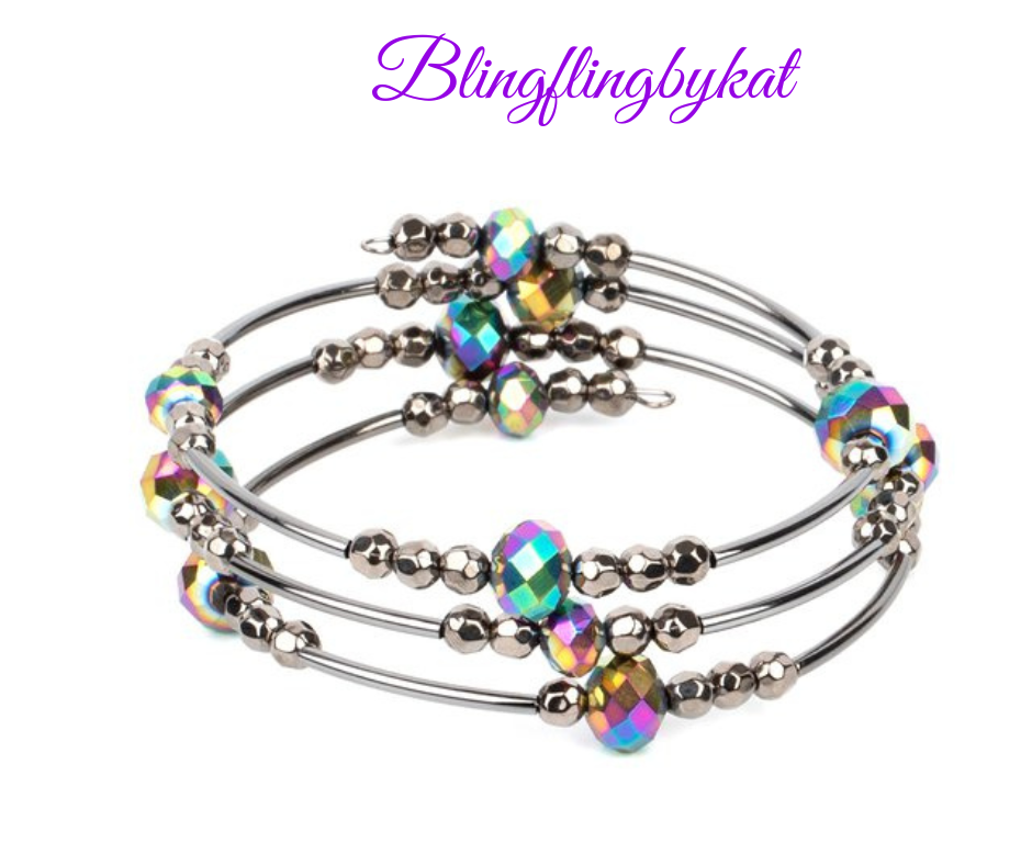Paparazzi Accessories ✽Showy Shimmer - Multi Bracelet✽Flat Rate Ship $4.50✽ - Image #2