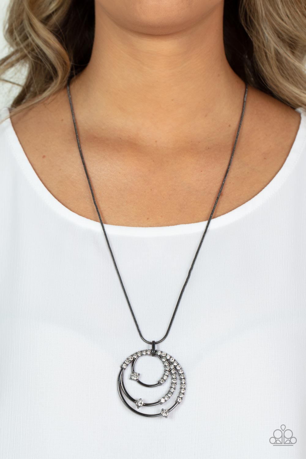 Paparazzi Accessories ❋Ecliptic Elegance - Black Necklace❋ Flat Rate Ship $4.50❋