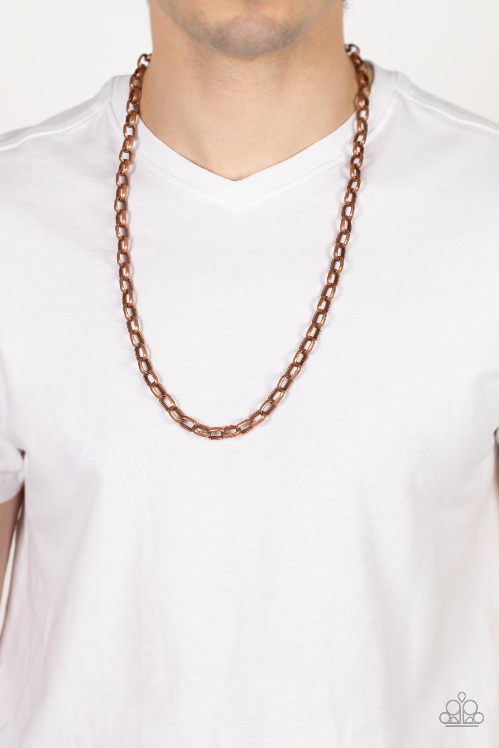 Paparazzi Accessories ❋Gridiron Rumble - Copper Mens Necklace❋ Flat Rate Ship $4.50❋