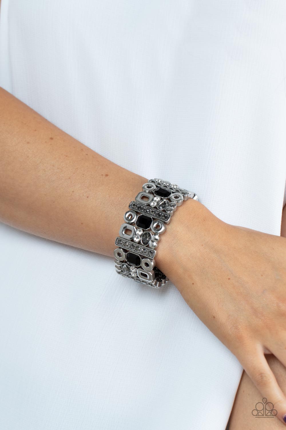 Paparazzi Accessories ❋Dynamically Diverse - Black Bracelet❋ Flat Rate Ship $4.50❋