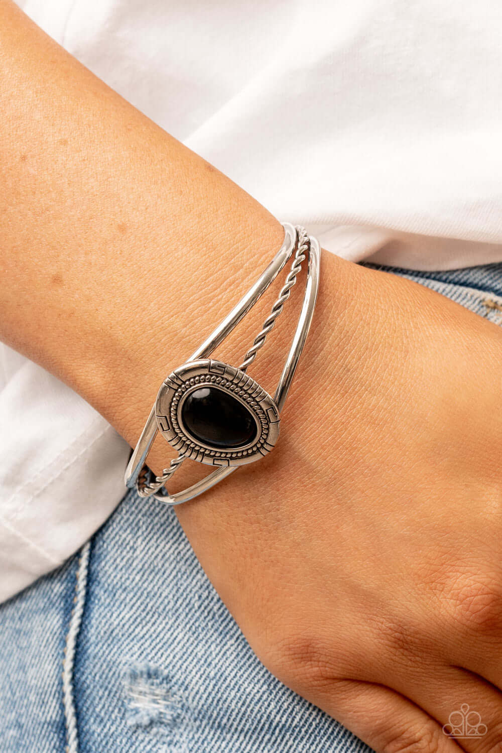 Paparazzi Accessories ❋Ethereal Enthusiast - Black Bracelet❋ Flat Rate Ship $4.50❋ - Image #2
