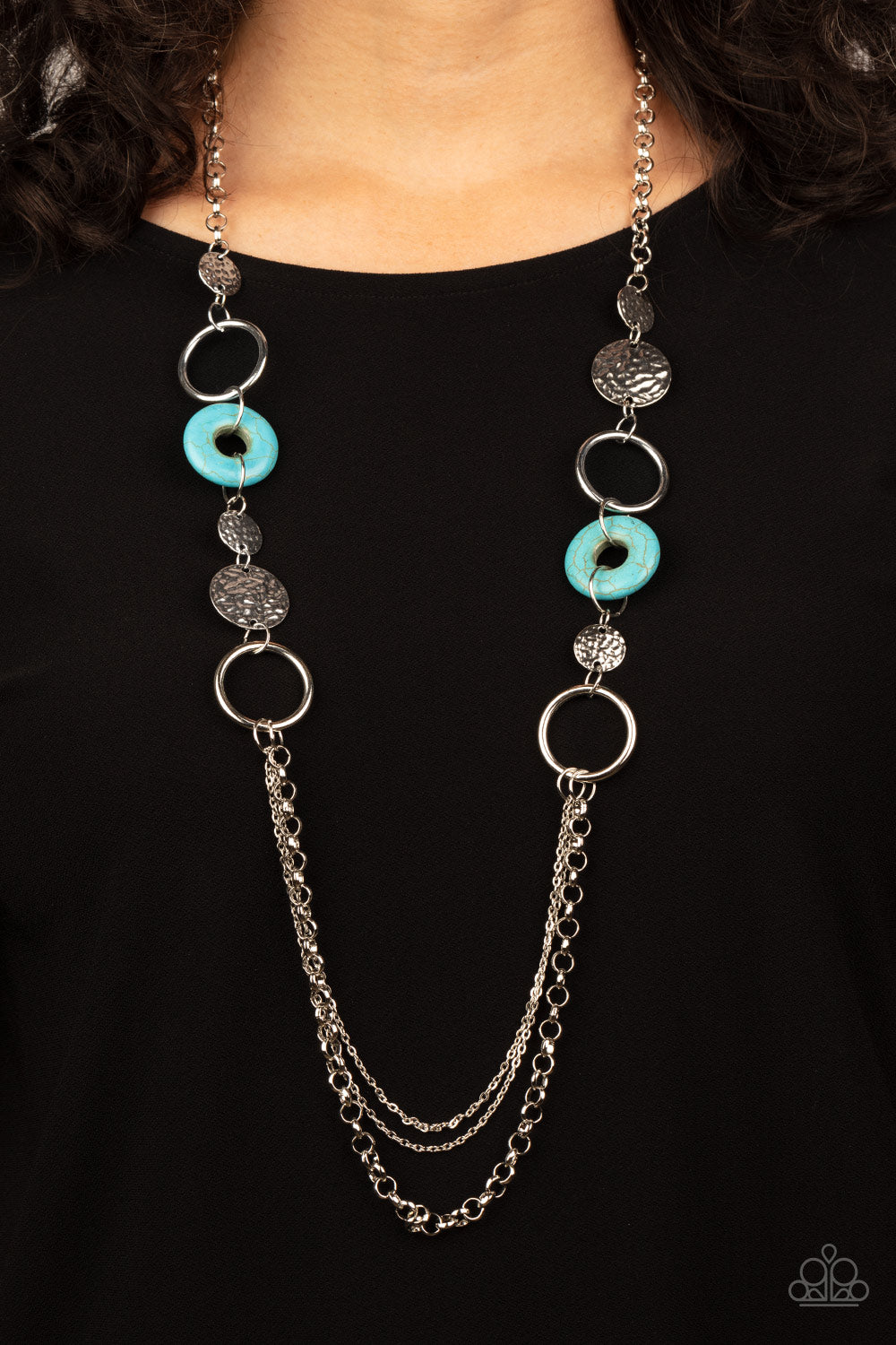 Paparazzi Accessories ❋Grounded Glamour - Blue Necklace❋ Flat Rate Ship $4.50❋