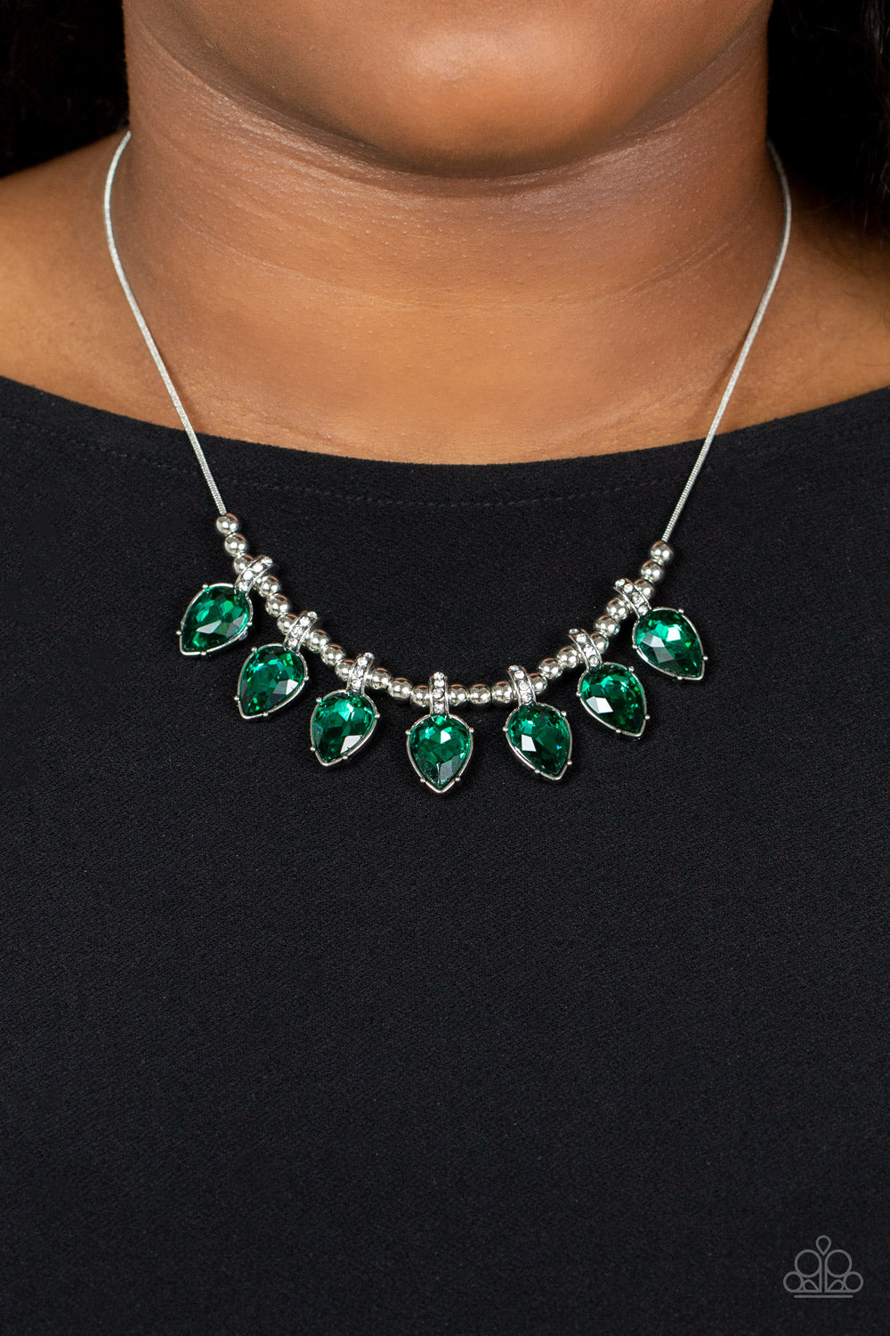 Paparazzi Accessories ❋Crown Jewel Couture - Green Necklace❋ Flat Rate Ship $4.50❋