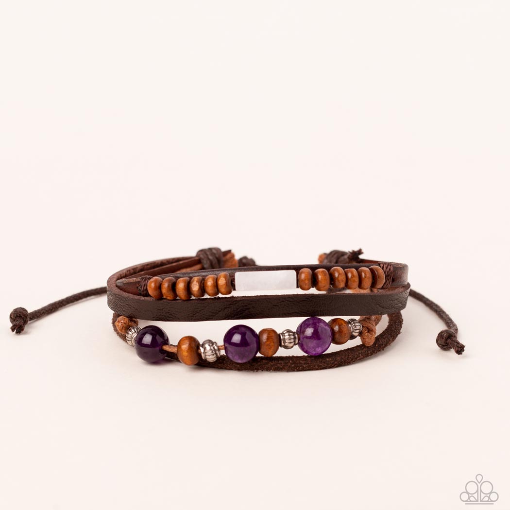 Paparazzi Accessories ❋Public In-QUARRY - Purple Bracelet❋ Flat Rate Ship $4.50❋
