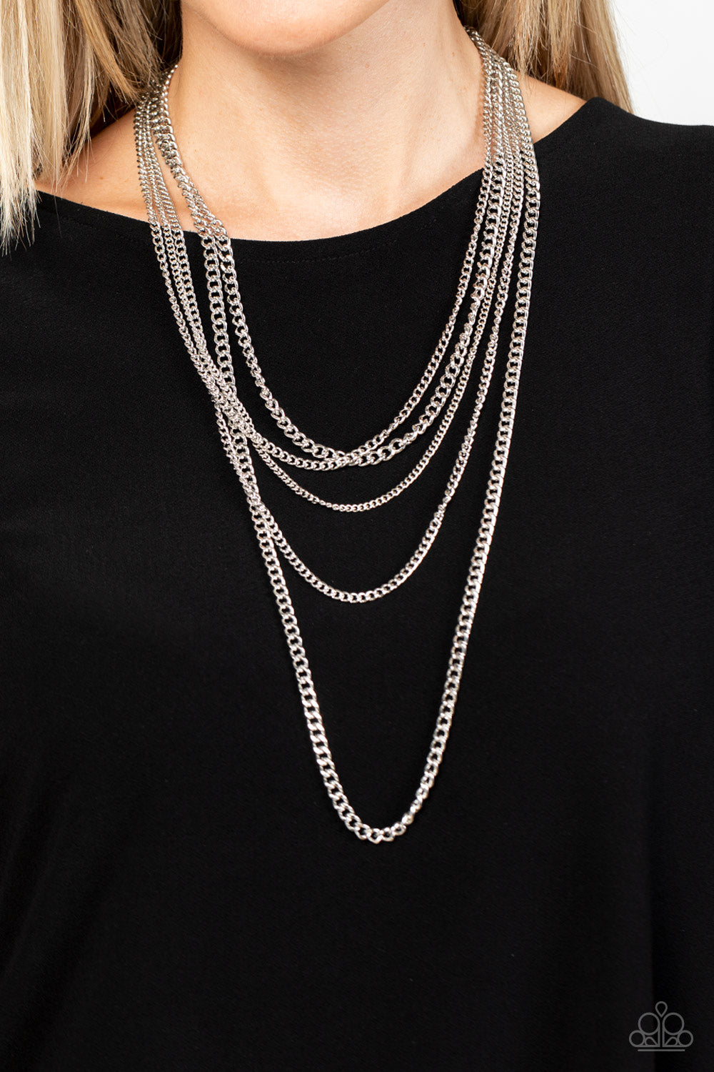 Paparazzi Accessories ❋Top of the Food Chain - Silver Necklace❋ Flat Rate Ship $4.50❋