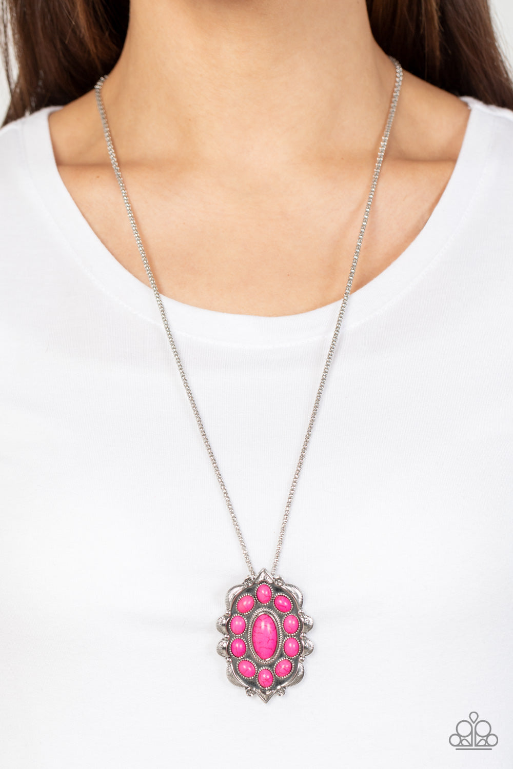 Paparazzi Accessories ❋Mojave Medallion - Pink Necklace❋ Flat Rate Ship $4.50❋
