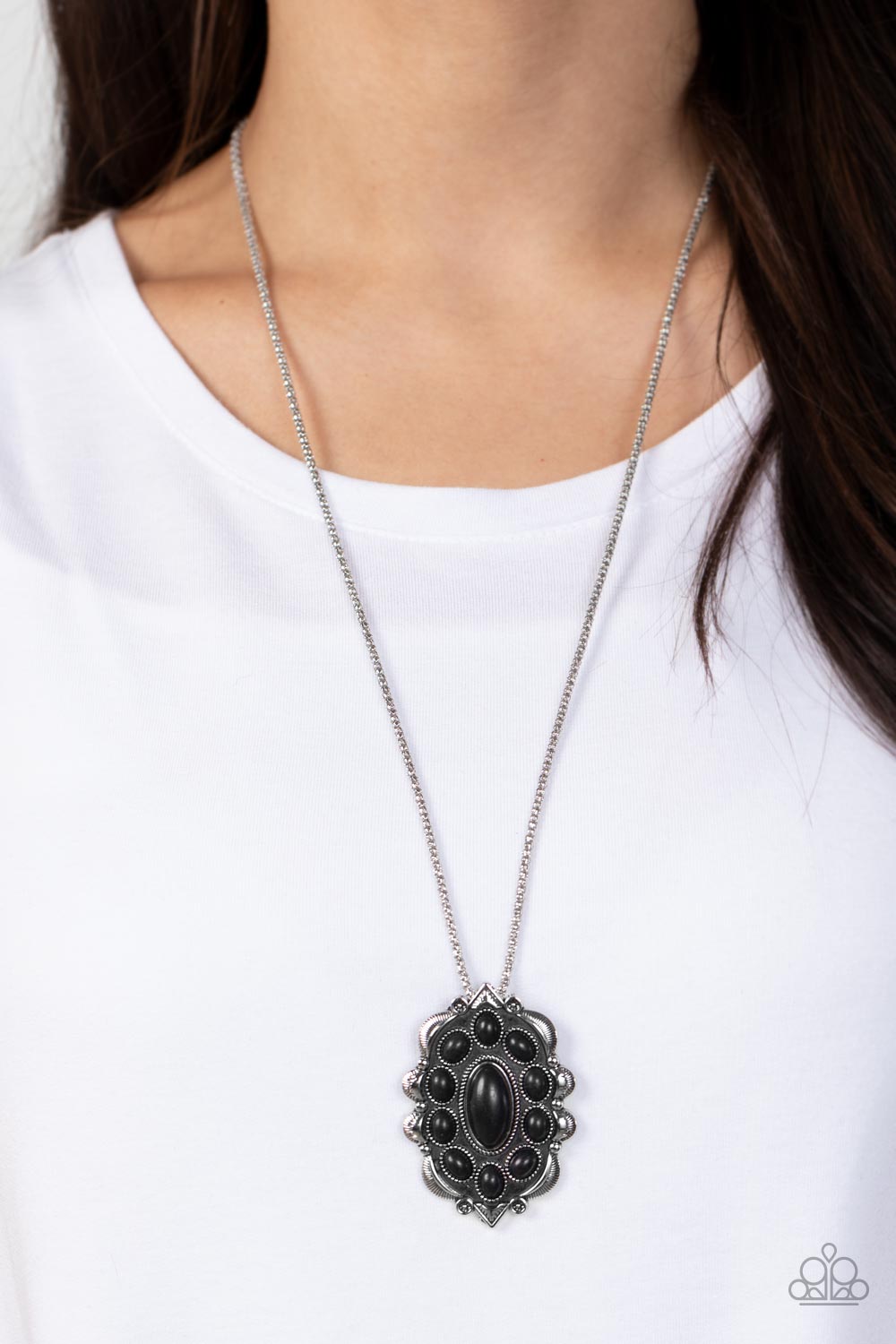 Paparazzi Accessories ❋Mojave Medallion - Black Necklace❋ Flat Rate Ship $4.50❋