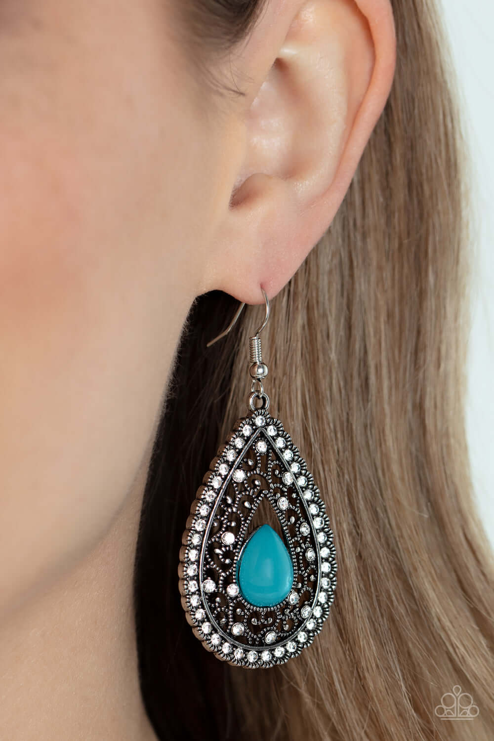 Paparazzi Accessories ❋Cloud Nine Couture - Blue Earrings❋ Flat Rate Ship $4.50❋ - Image #2