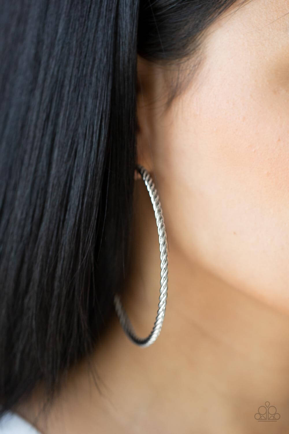 Paparazzi Accessories ❋Resist The Twist - Silver Earrings❋ Flat Rate Ship $4.50❋ - Image #2