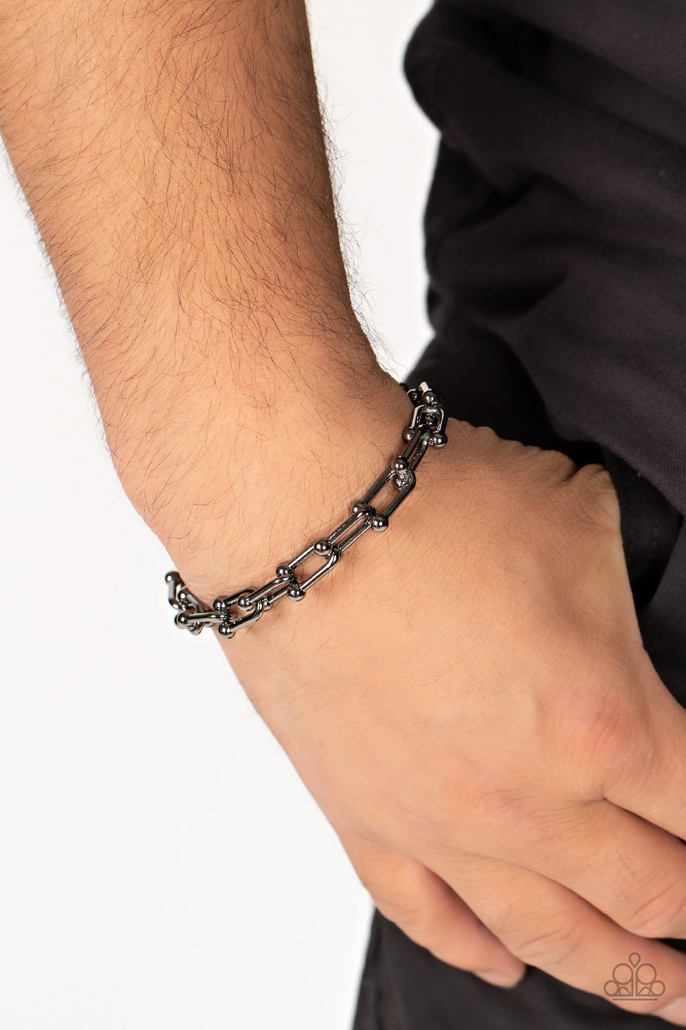 Paparazzi Accessories ❋Grunge City - Black Mens Bracelet❋ Flat Rate Ship $4.50❋
