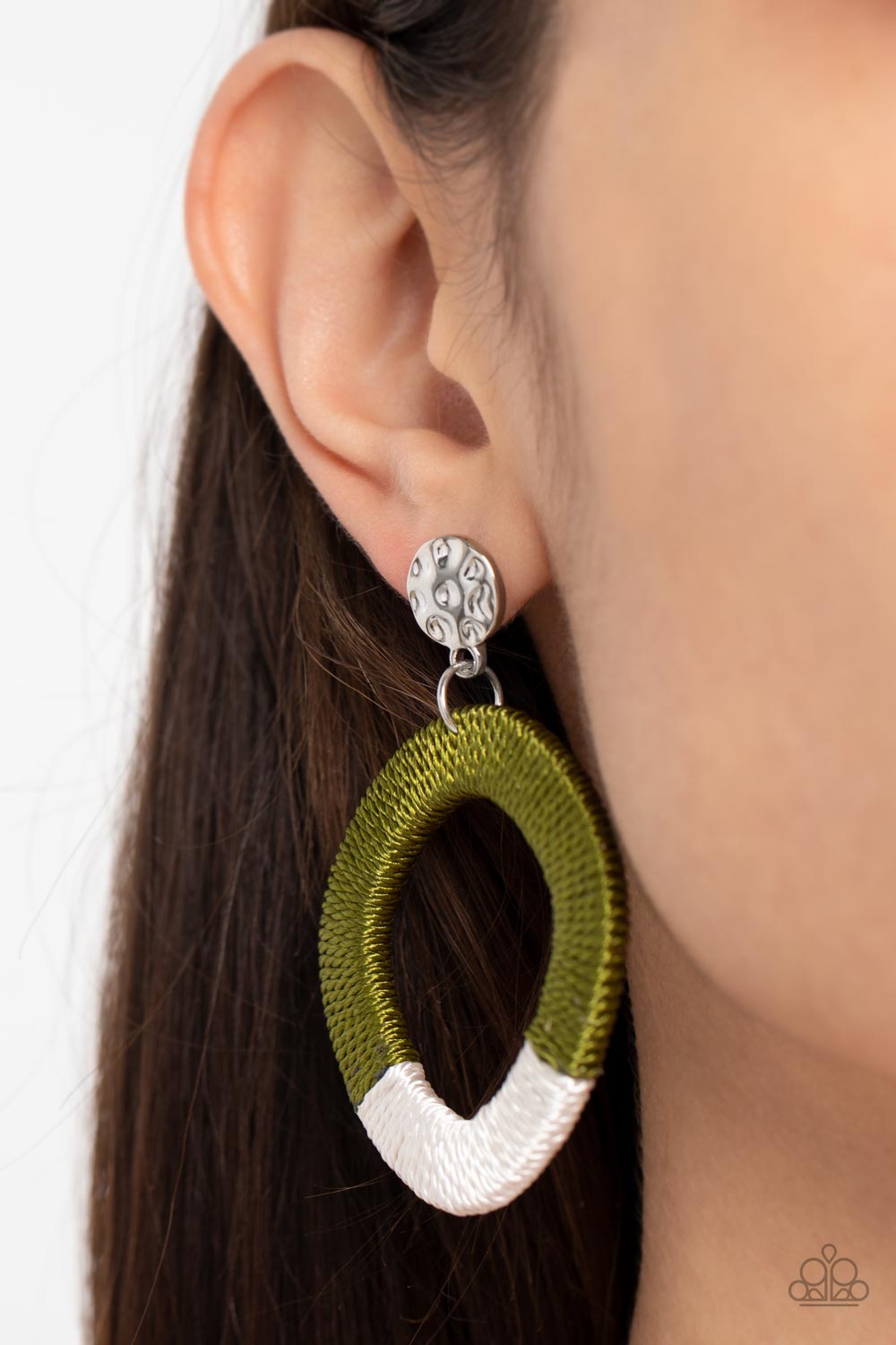 Paparazzi Accessories ❋Thats a WRAPAROUND - Green Post Earrings❋ Flat Rate Ship $4.50❋