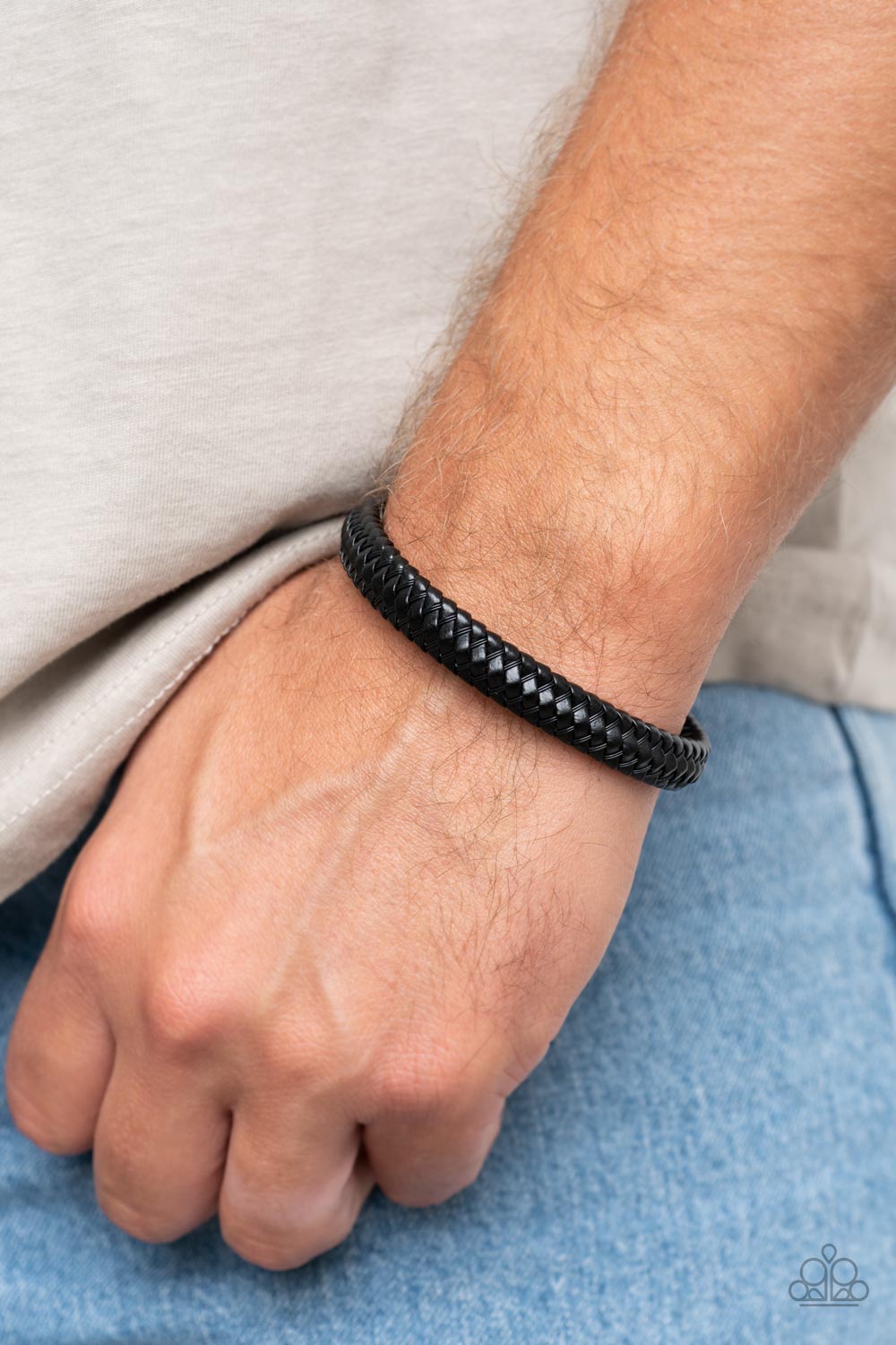 Paparazzi Accessories ❋HAUTE-breaker - Black Mens Bracelet❋ Flat Rate Ship $4.50❋