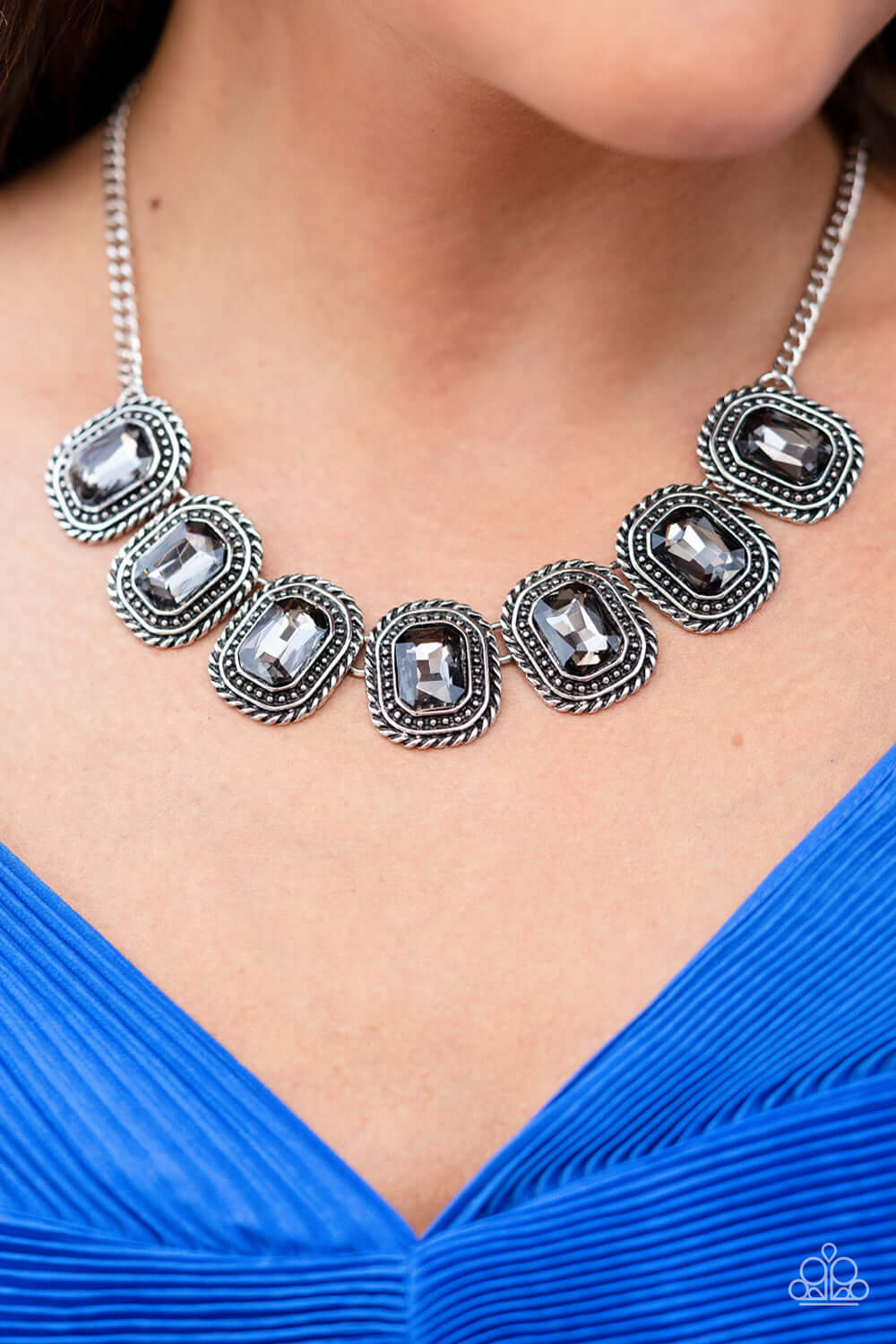 Paparazzi Accessories ❋Iced Iron - Silver Necklace❋ Flat Rate Ship $4.50❋ - Image #2