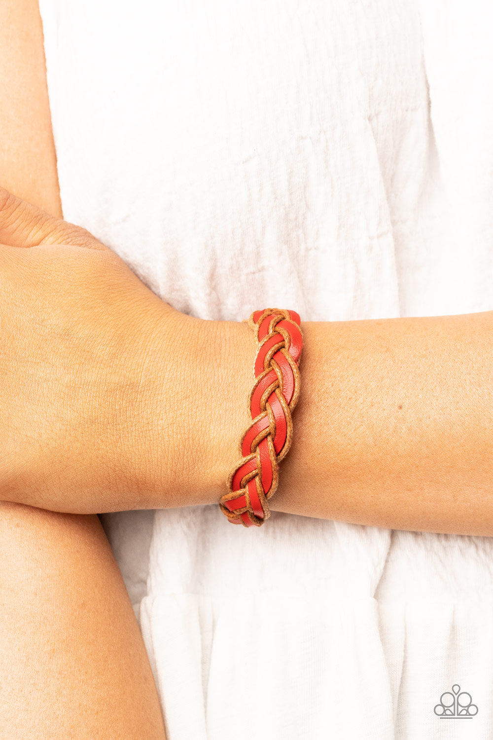 Paparazzi Accessories ❋Alpine Alpha - Red Bracelet❋ Flat Rate Ship $4.50❋