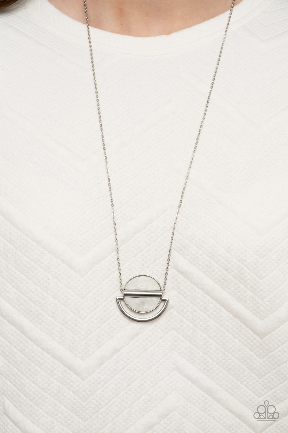 Paparazzi Accessories ❋Ethereal Eclipse - White Necklace❋ Flat Rate Ship $4.50❋