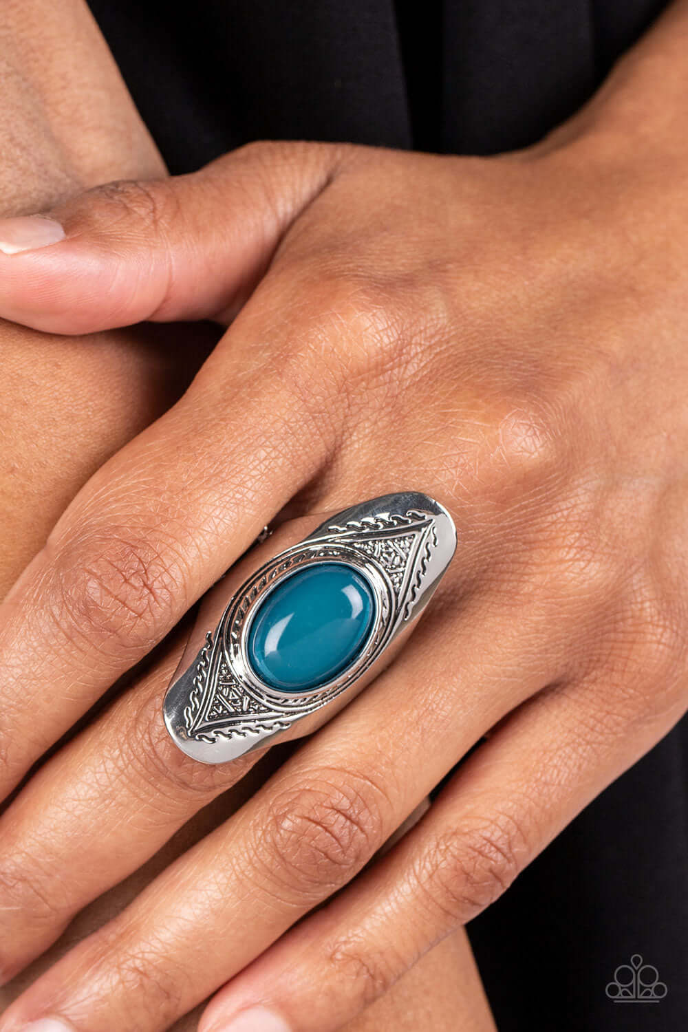 Paparazzi Accessories ❋Pyramid Passage - Blue Ring❋ Flat Rate Ship $4.50❋ - Image #2