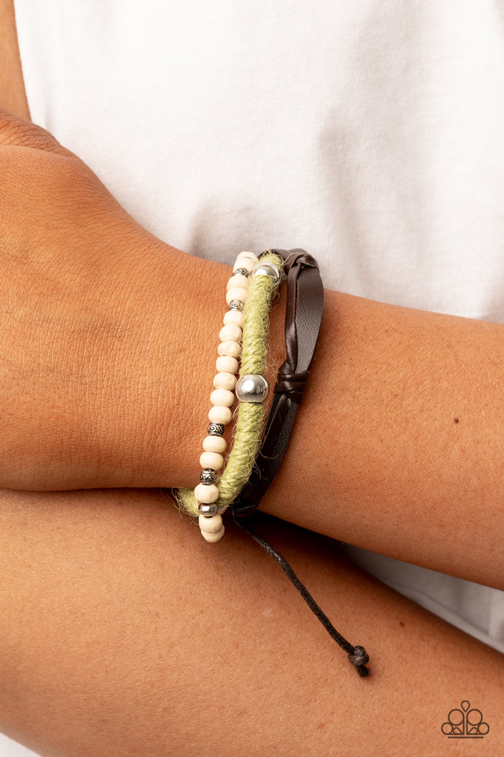 Paparazzi Accessories ❋Timber Trail - Green Bracelet❋ Flat Rate Ship $4.50❋