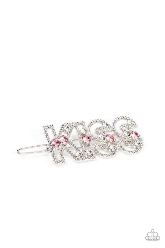 brought-to-you-by-blingflingbykat-kiss-bliss-pink-hair clip-paparazzi-accessories-