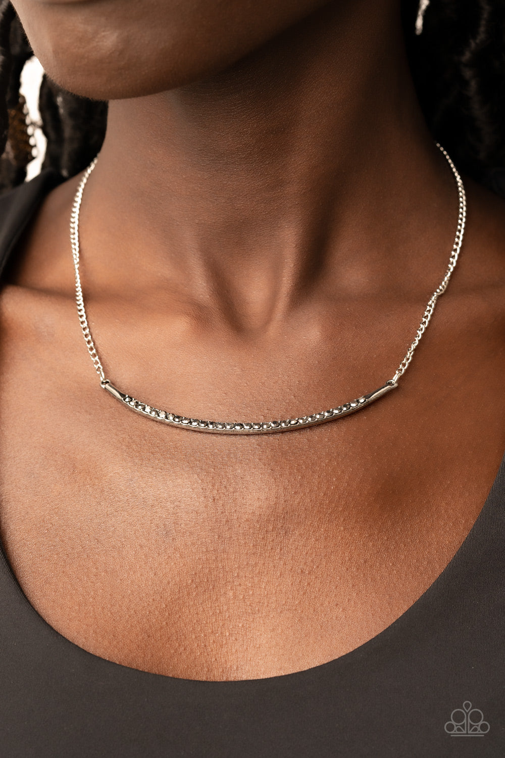 Paparazzi Accessories ❋Collar Poppin Sparkle - Silver Necklace❋ Flat Rate Ship $4.50❋