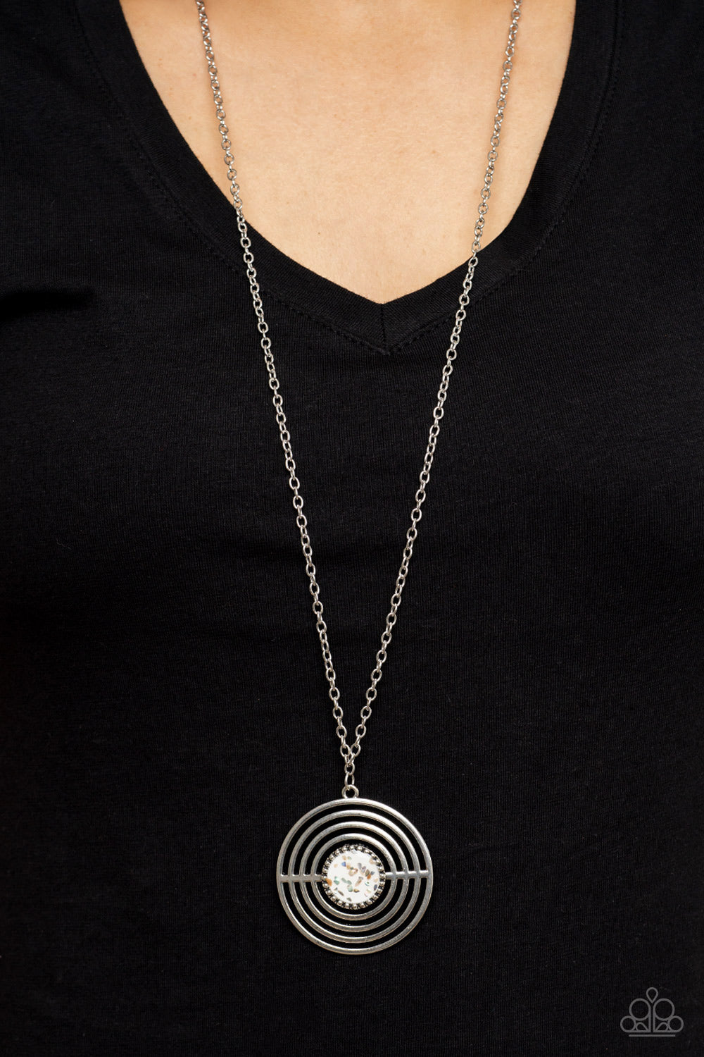 Paparazzi Accessories ❋Targeted Tranquility - White Necklace❋ Flat Rate Ship $4.50❋