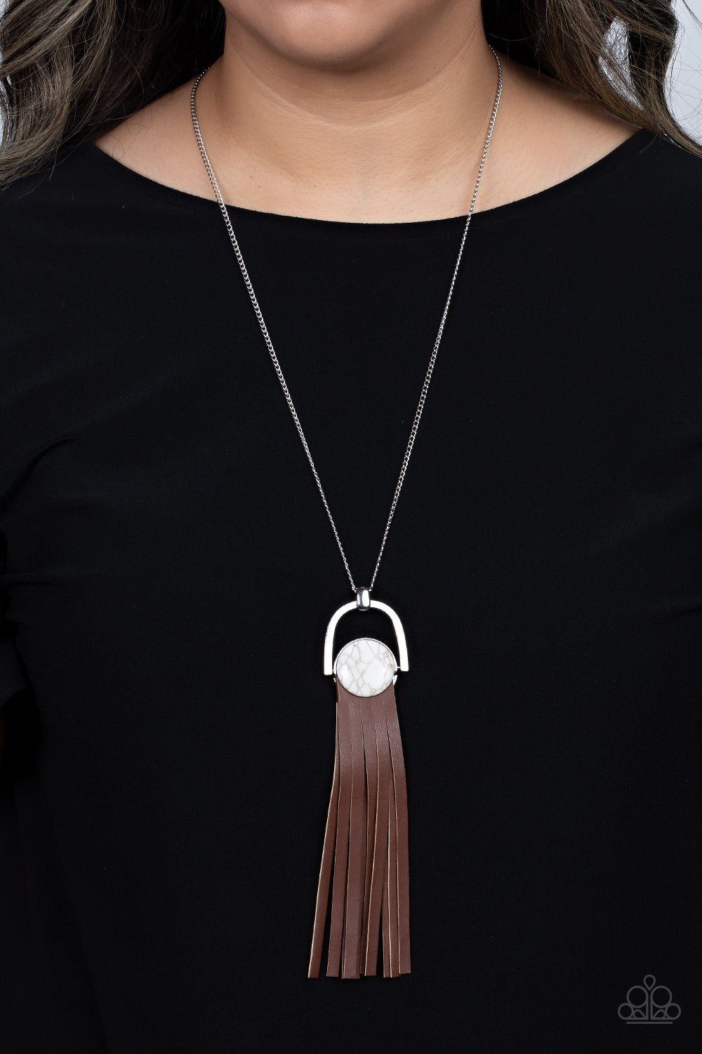 Paparazzi Accessories ❋Winslow Wanderer - White Necklace❋ Flat Rate Ship $4.50❋
