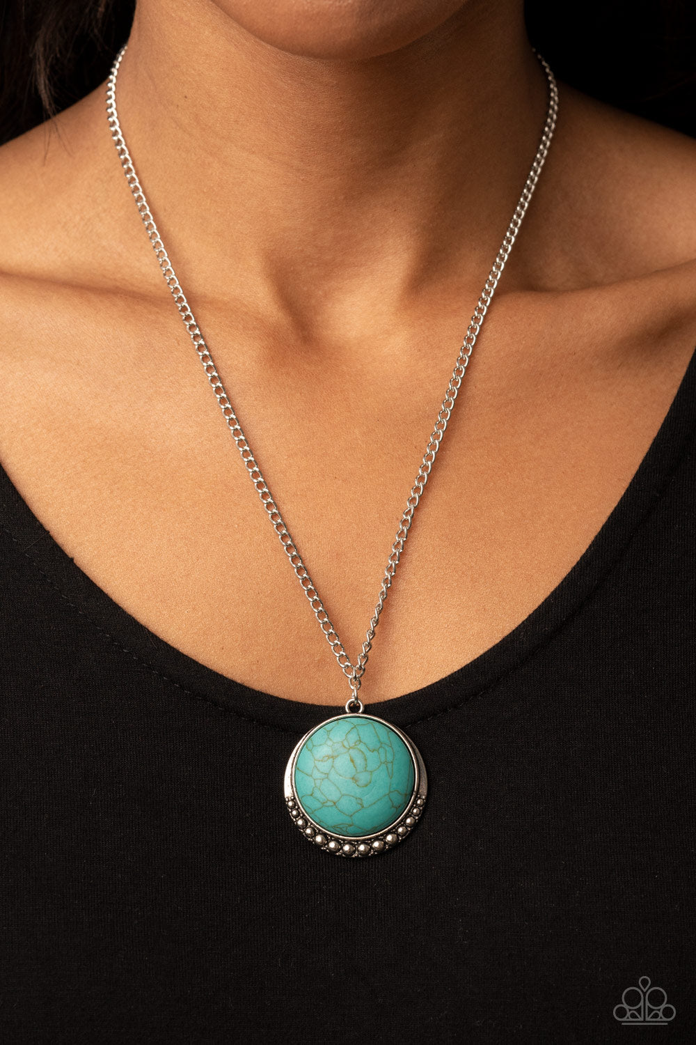 Paparazzi Accessories ❋Mojave Moon - Blue Necklace❋ Flat Rate Ship $4.50❋