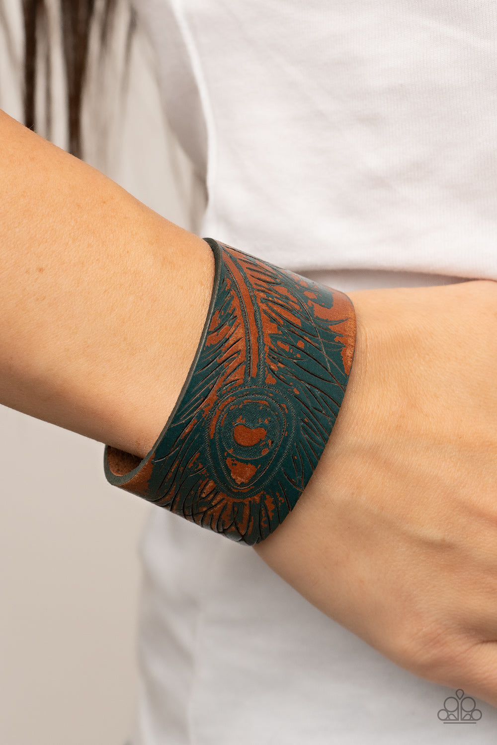 Paparazzi Accessories ❋Positively Peacock - Blue Bracelet❋ Flat Rate Ship $4.50❋