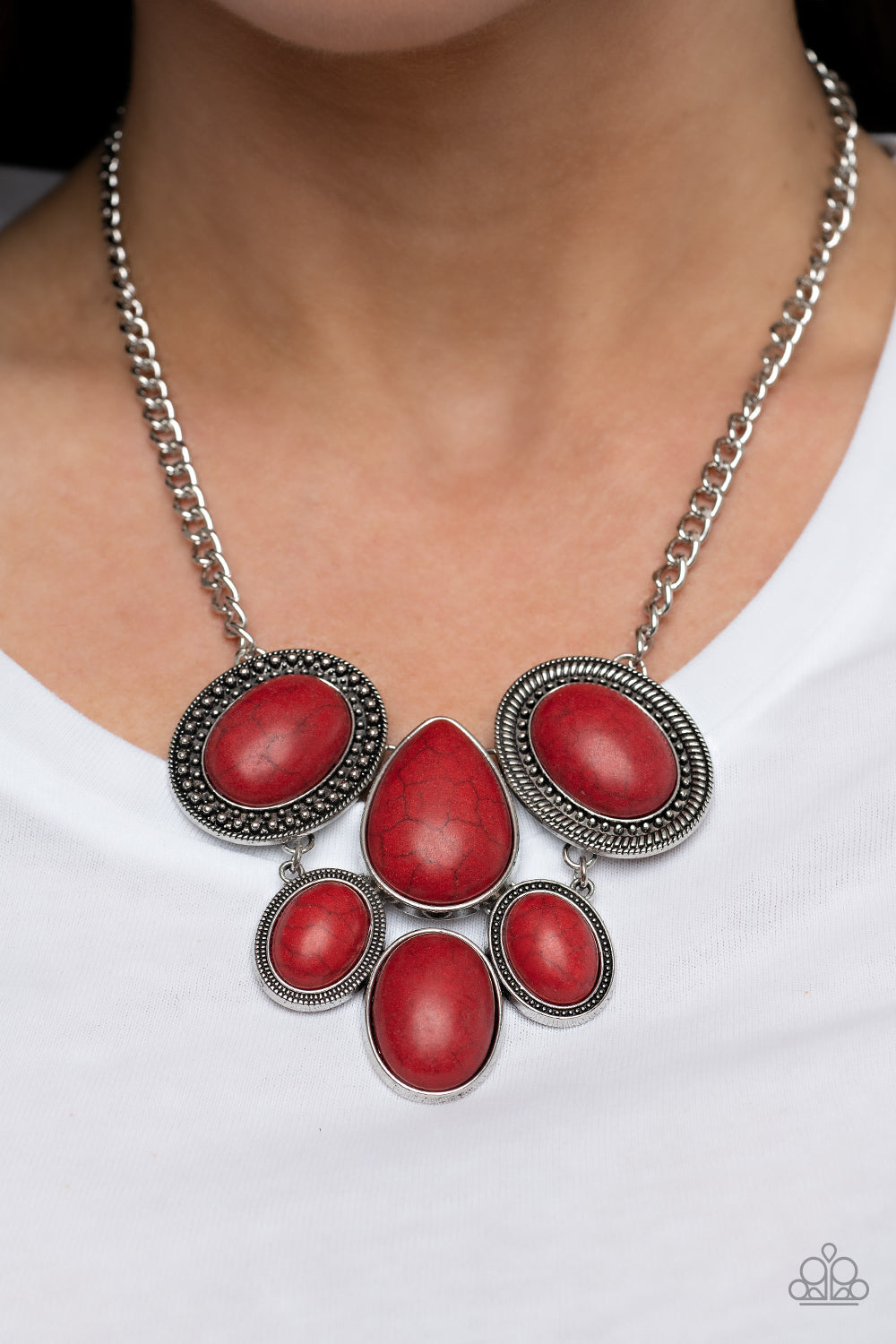 Paparazzi Accessories ❋All-Natural Nostalgia - Red Necklace❋ Flat Rate Ship $4.50❋