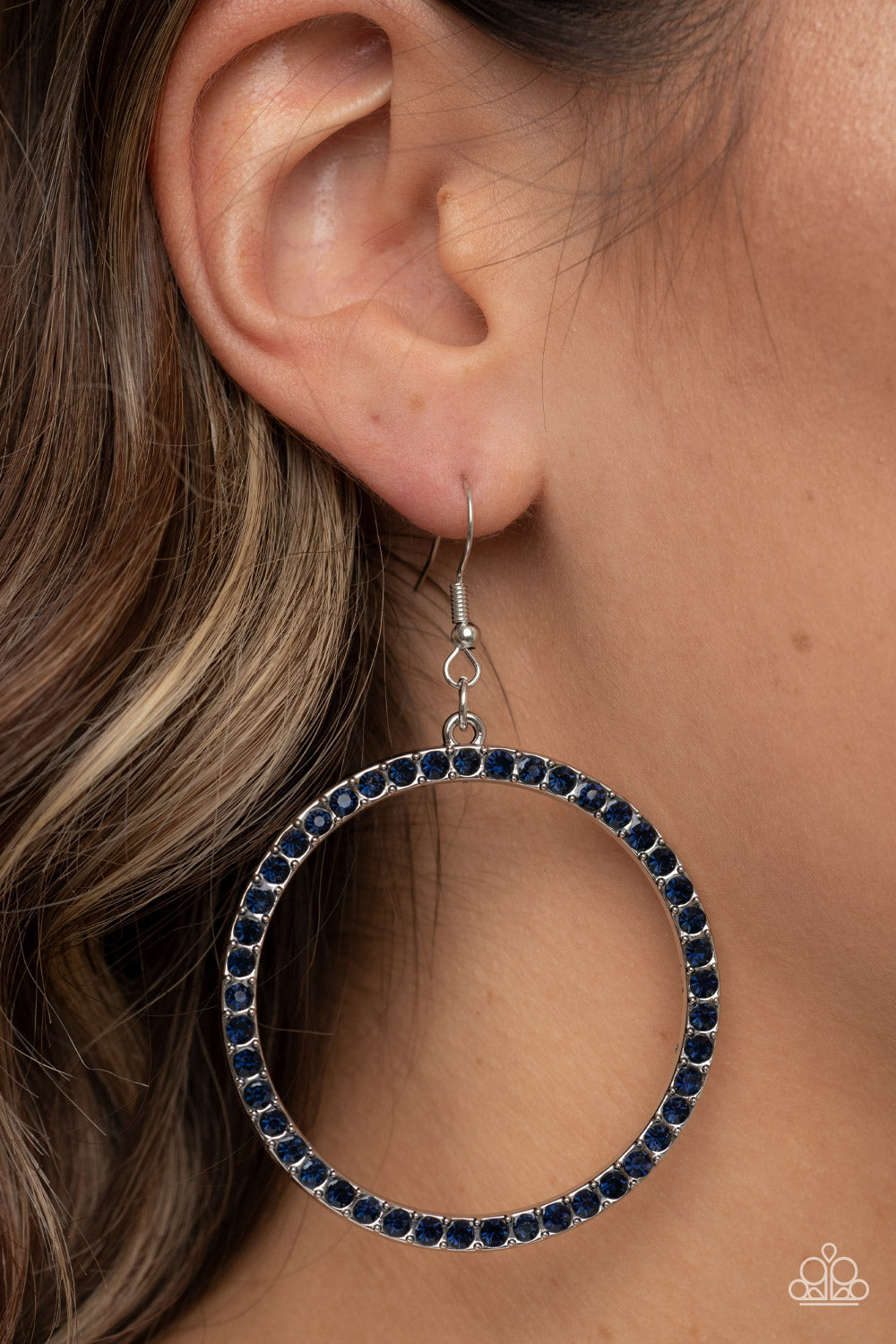 Paparazzi Accessories ❋Head-Turning Halo - Blue Earrings❋ Flat Rate Ship $4.50❋