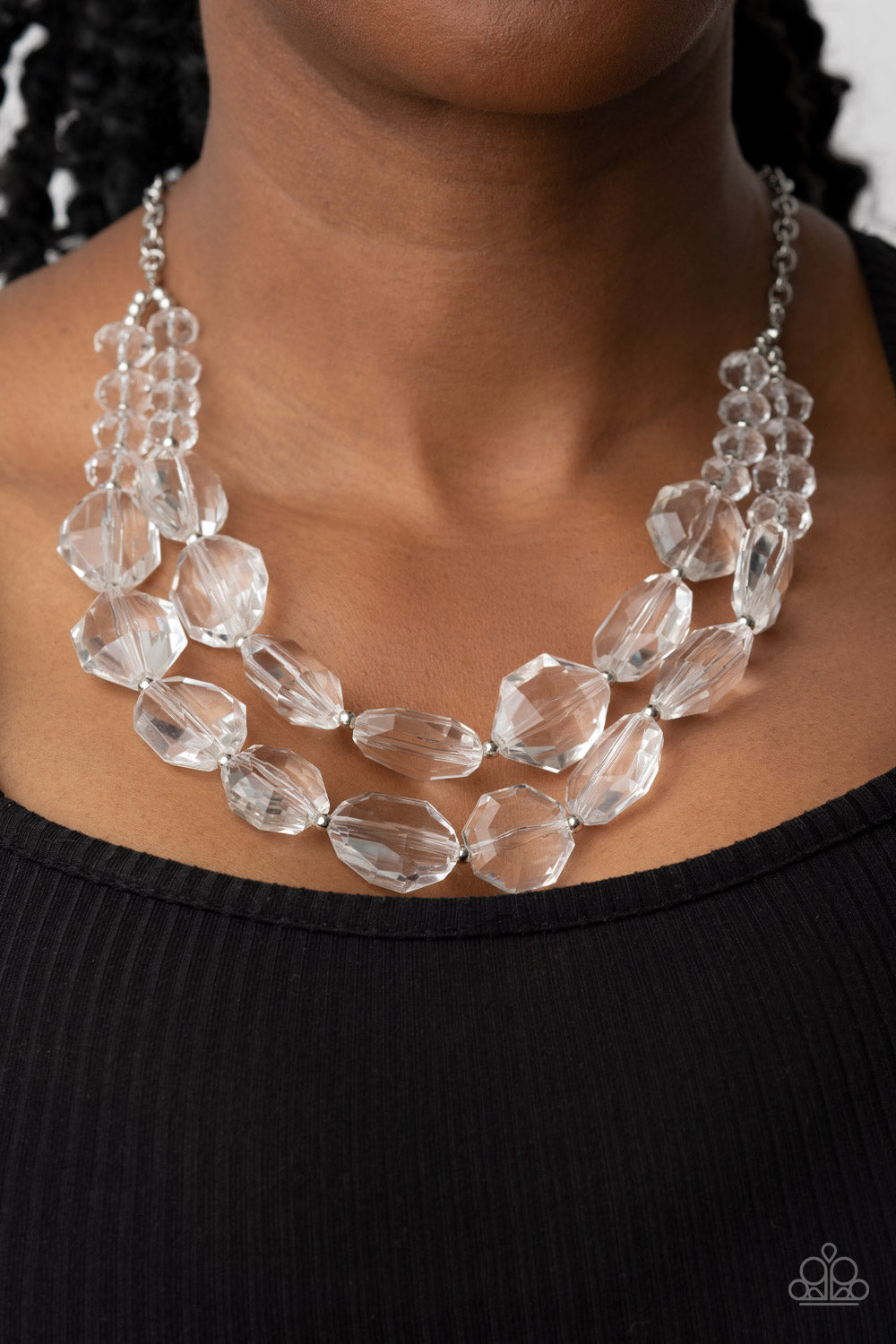 Paparazzi Accessories ❋Icy Illumination - White Necklace❋ Flat Rate Ship $4.50❋