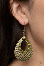 Load image into Gallery viewer, Paparazzi Accessories ❋Terraform Twinkle - Green Earrings❋ Flat Rate Ship $4.50❋
