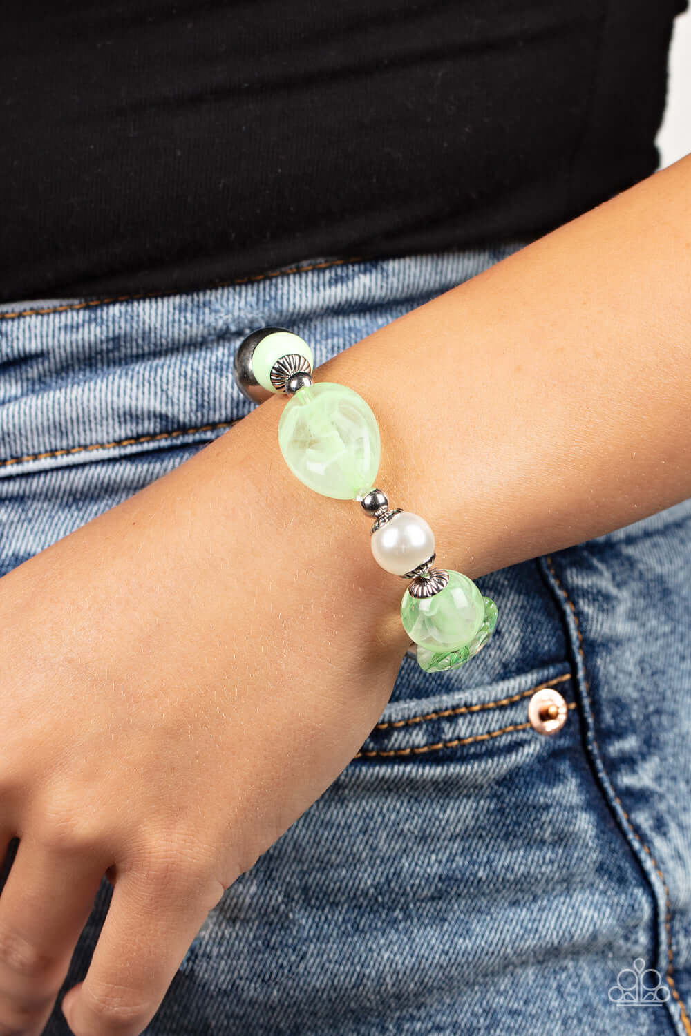 Paparazzi Accessories ❋Resort Ritz - Green Bracelet❋ Flat Rate Ship $4.50❋ - Image #2