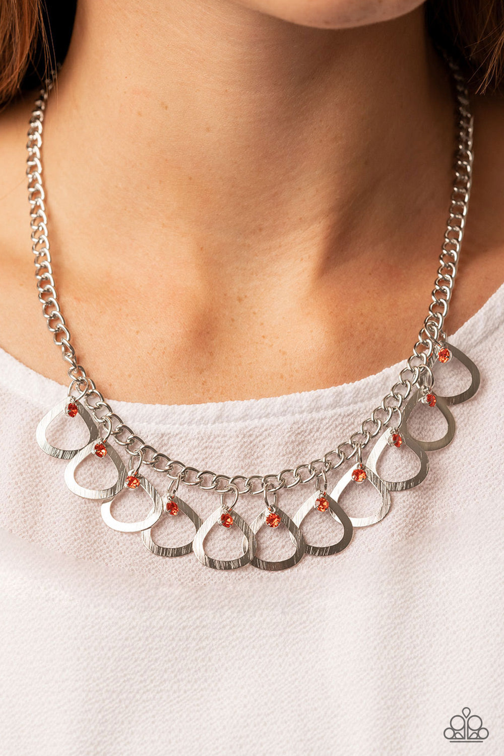Paparazzi Accessories ❋TEAR-rifically Twinkling - Orange Necklace❋ Flat Rate Ship $4.50❋