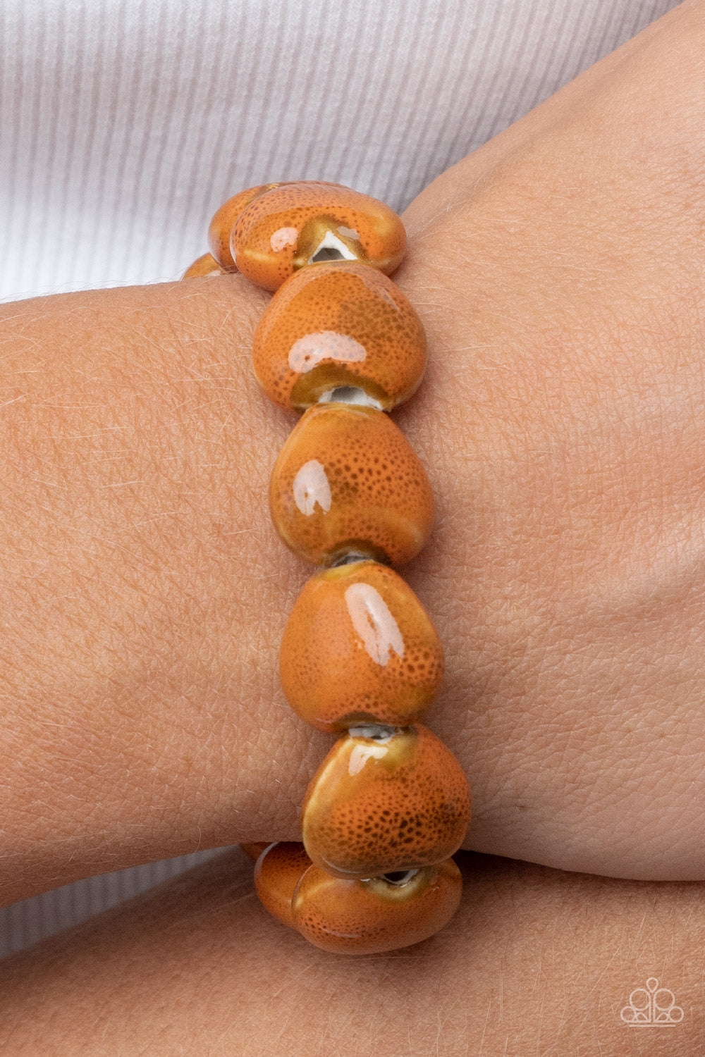 Paparazzi Accessories ❋GLAZE a Trail - Orange Bracelet❋ Flat Rate Ship $4.50❋