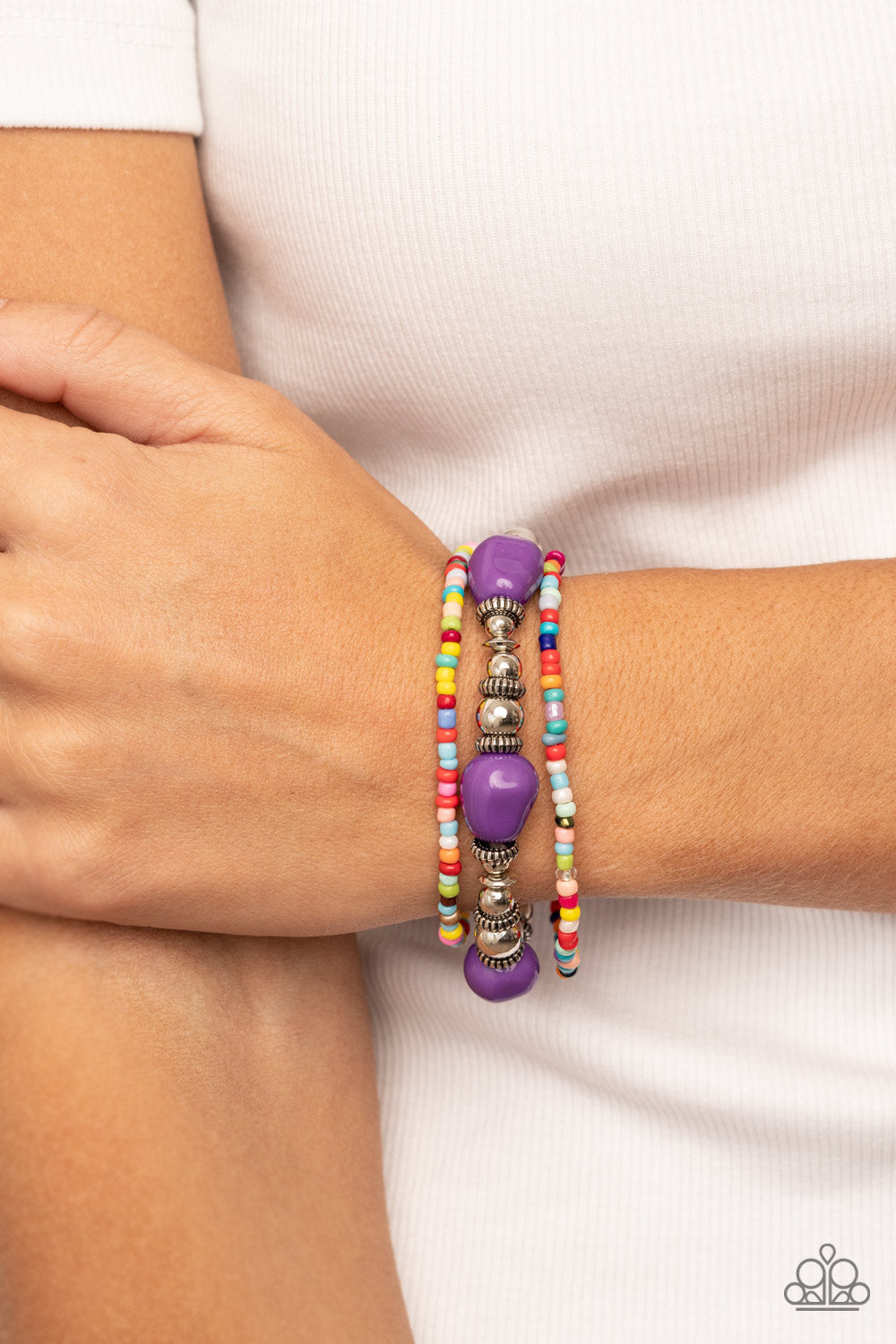 Paparazzi Accessories ❋Confidently Crafty - Purple Bracelet❋ Flat Rate Ship $4.50❋