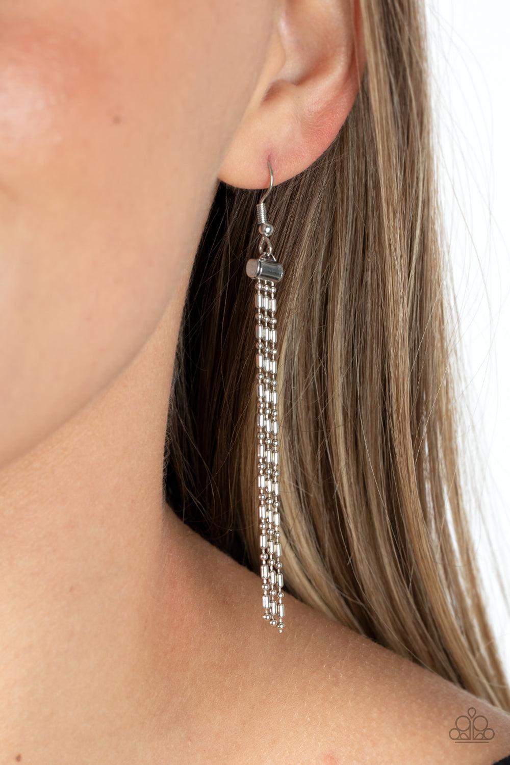 Paparazzi Accessories ❋Cascading Chains - Silver Necklace❋ Flat Rate Ship $4.50❋ - Image #3
